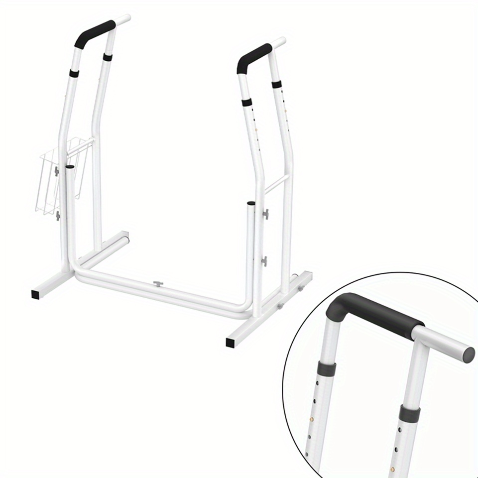 TEMU Toilet Standing Aid Toilet Support Frame, Toilet Support Height Adjustable, Support Aid Safety Frame