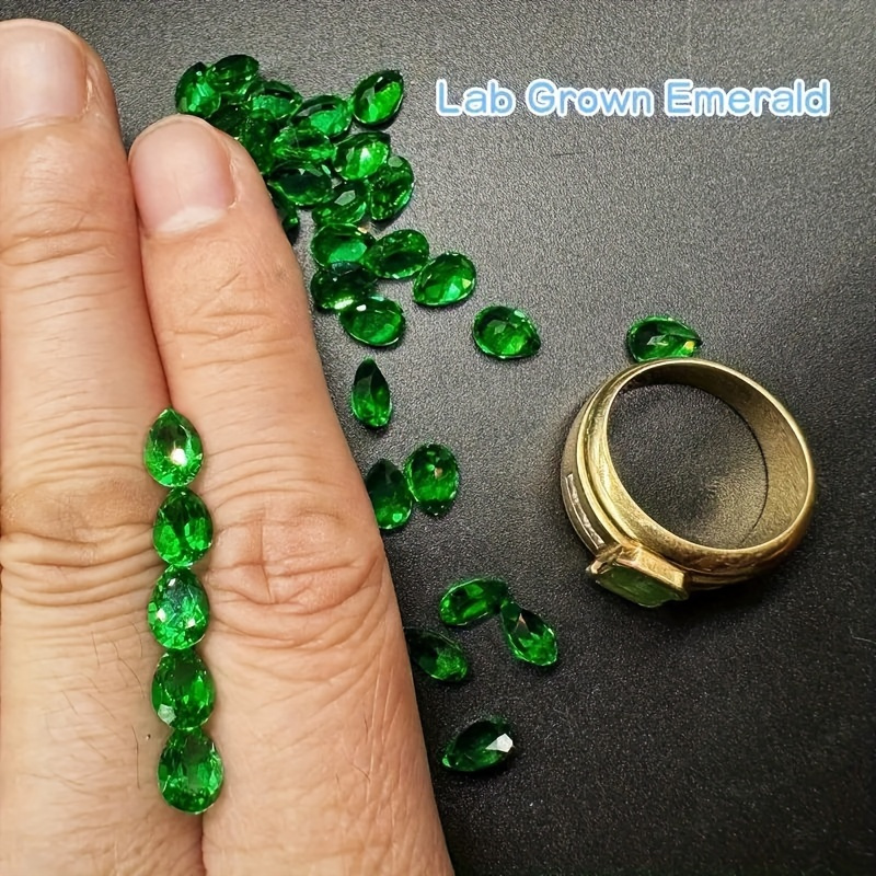 

Lab Emeralds: 10 Of 5mm X 7mm Shaped For Jewelry Making - ,diy Crafts,jewelry