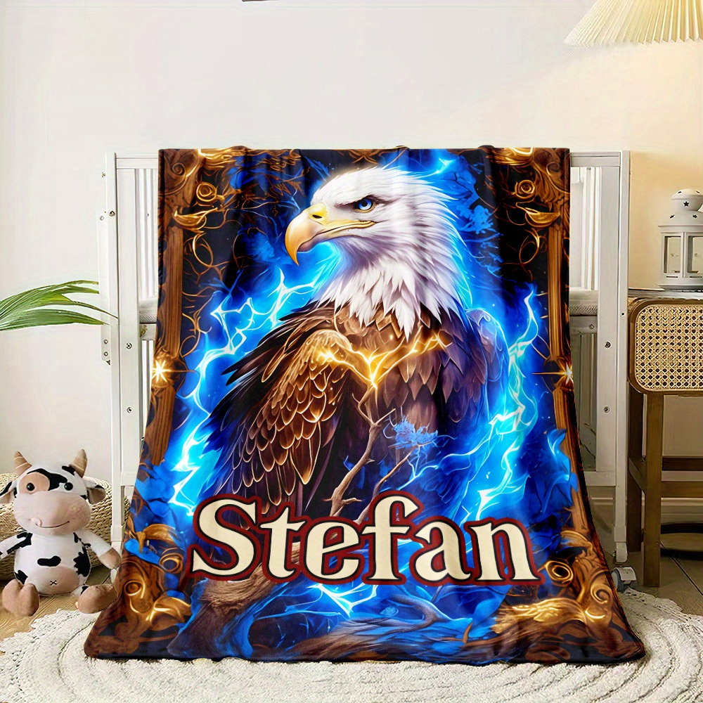 TEMU Eagle Blanket - , For , Bed, & Camping | Personalized | In Multiple