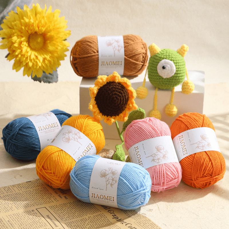 

Jiomei Acrylic Yarn 1pc 35g Skein, 4-strand Soft Crocheting Knitting Yarn For Diy Handmade Sweaters Scarves - Assorted Colors