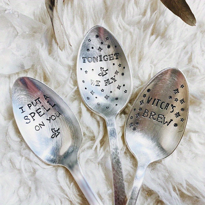 

3pcs 's Brew Steel Spoon Set - Halloween For And Dining Decor, For , Ice , , , , Salad, Stirring - For , Restaurant,