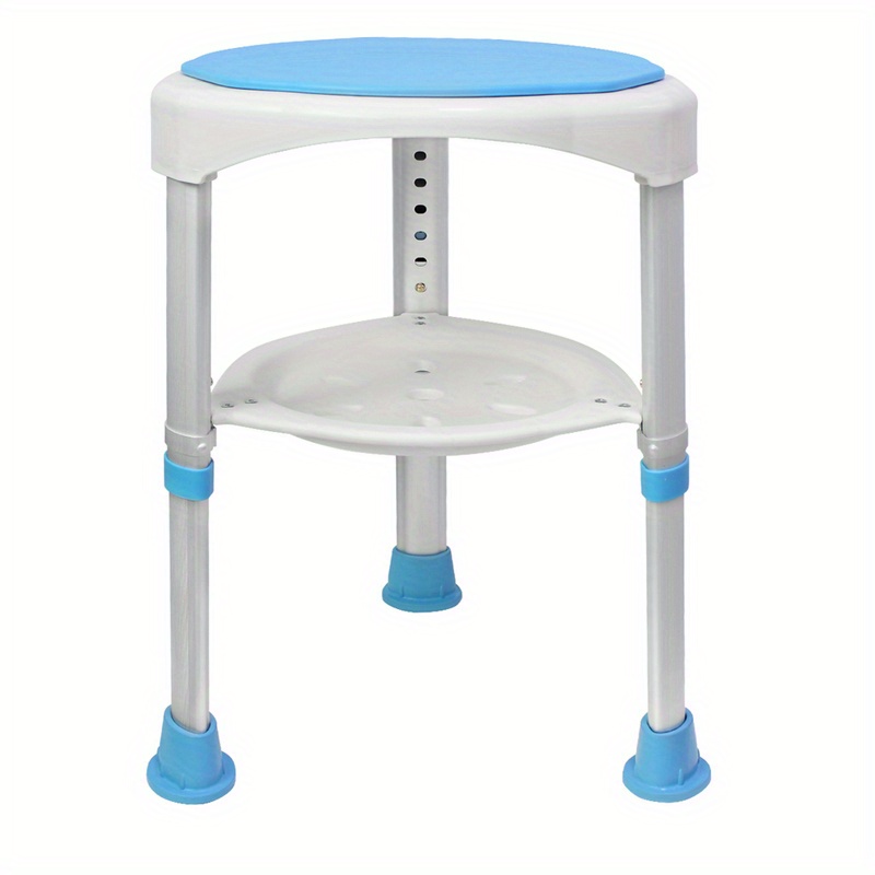 Image of 360° Rotating Shower Stool Height Adjustable Shower Seat, Bath Seat With Suction Cups