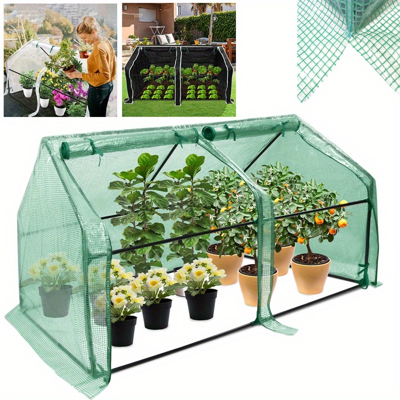 

Greenhouse, Greenhouse Foil, 180 X 90 X 90 Cm, Tomato Greenhouse For Outdoor, Kit With Door For Garden Plant Growing