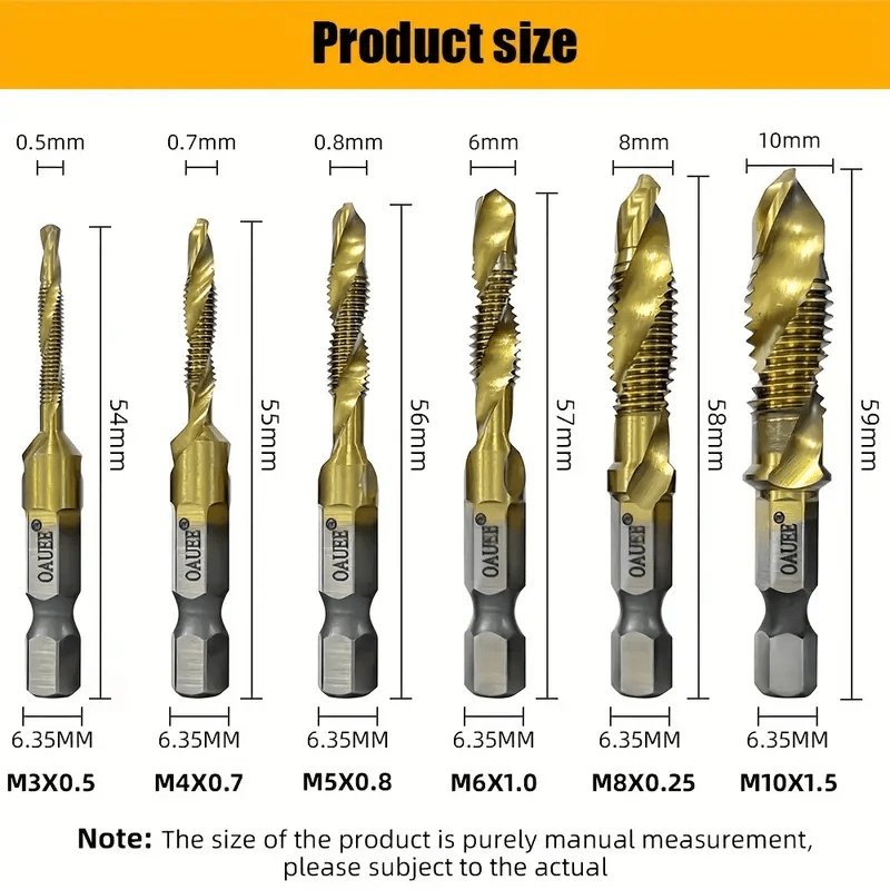 Hex shank thread tap drill bits sales