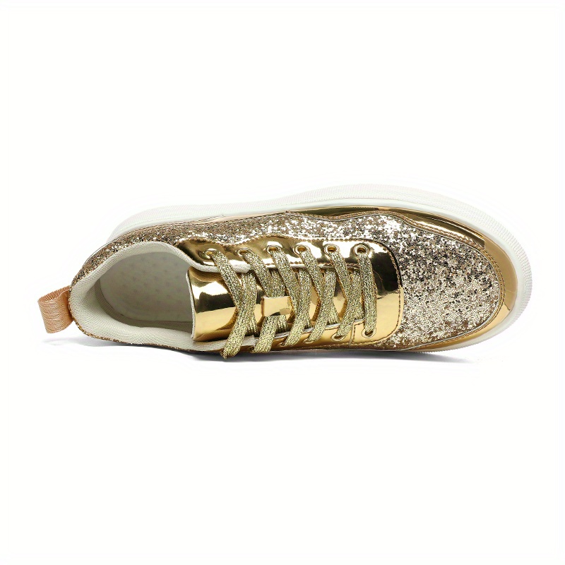 Glitzer Turnschuhe Turnschuhe Gold Glitter Herren High-top Glitzer