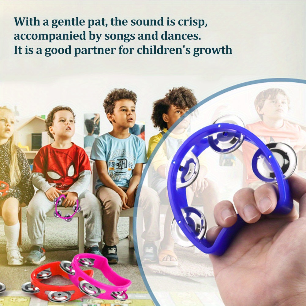 Mini Size 1pc Plastic Percussion Tambourine for Baby Hand Tambourine Musical Instrument 4 Bells on ABS Tambourine Musical Rhythm Instrument Hand Held Percussion Drum for Party Performance Concert, Tambourine For Church, Tambourine Wedding, Tambourine High Quality, Tambourine For Wedding, Tambourines For Wedding, Professional Tambourine, Music Instruments Tambourine, Tambourine For Party, Tambourines For Party, Colourful Handheld Tambourine, Tambourine Round, Small Tambourine
