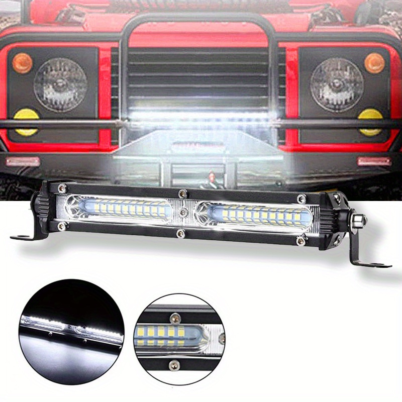 

7- Led Bar, Row Automotive Strip, Net Driving For Suvs, Trucks - No Battery, Direct Wiring, ≤36v Operating