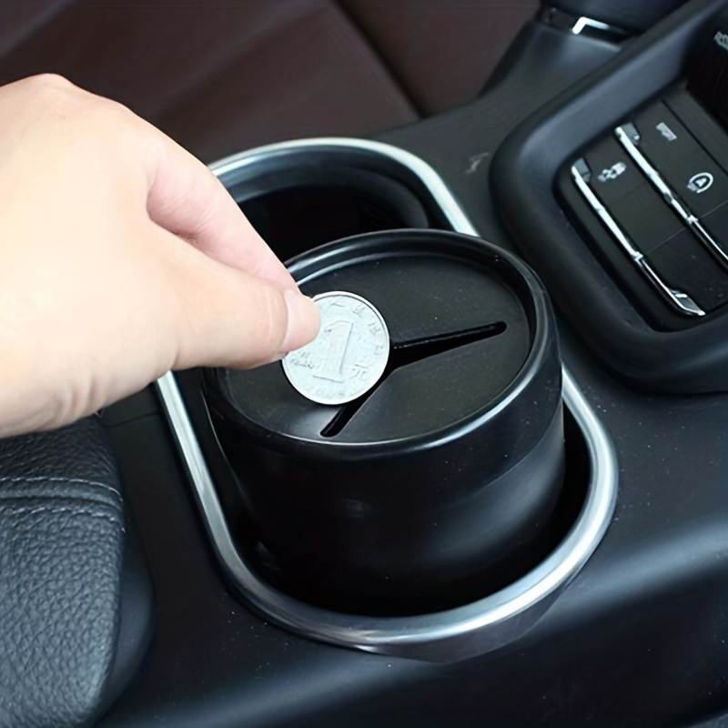 

1pc Silicone Car Coin Storage Box, Vehicle Change Holder, Auto Interior Accessory, Coin Organizer