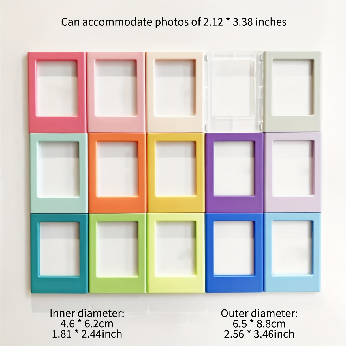 Image of 6pcs/15pcs Magnetic Photo Frame For Refrigerator - Small 3-inch Magnet For Displaying Memories At For Home - Works With Fujifilm Instax, Ideal For Moments And For Home Decoration