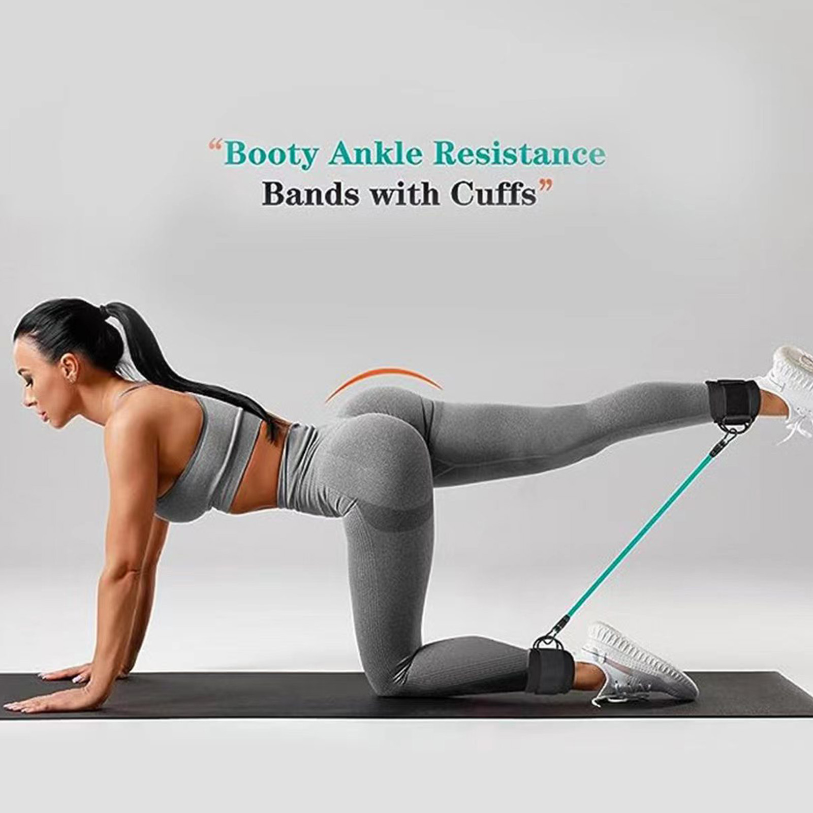 Gym Booty Barre Booty Burn 10 Min Booty Band Workout Yoga 10 - Main Image