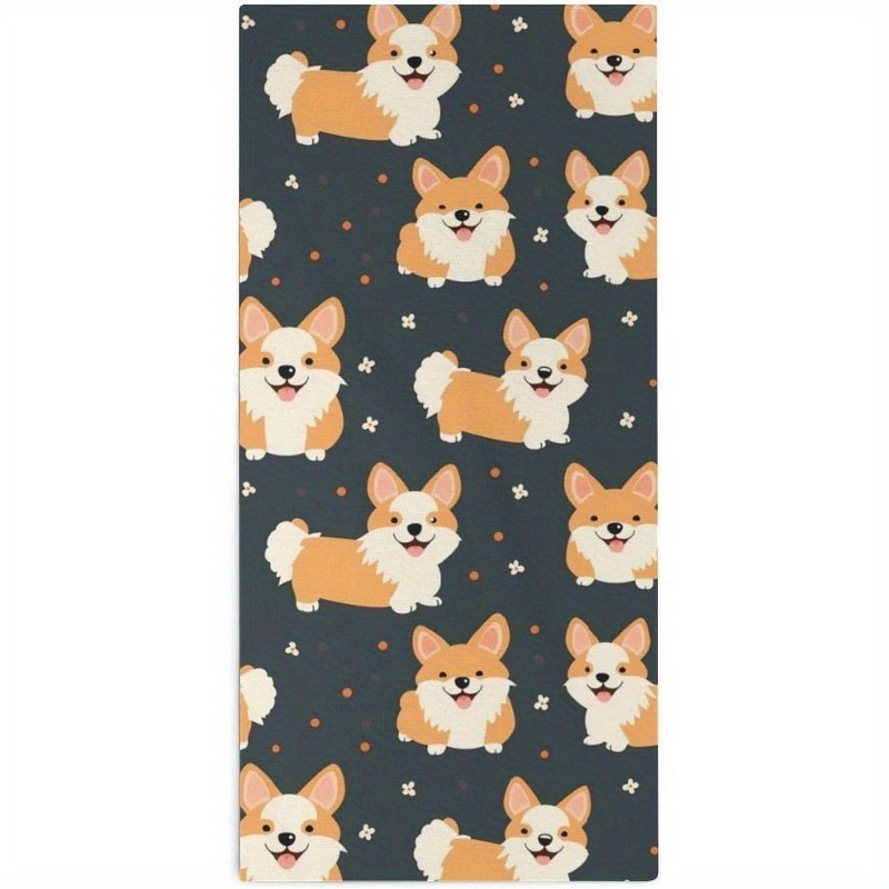 

Corgi Bath Towel - Lightweight, Absorbent & Machine Washable For Bathroom, Gym, Hotel