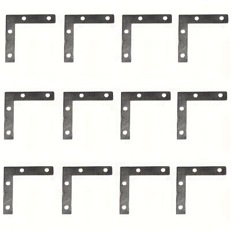 

20pcs L-shaped Joint Brackets For And , Metal For Fixing Of Metal And Wood