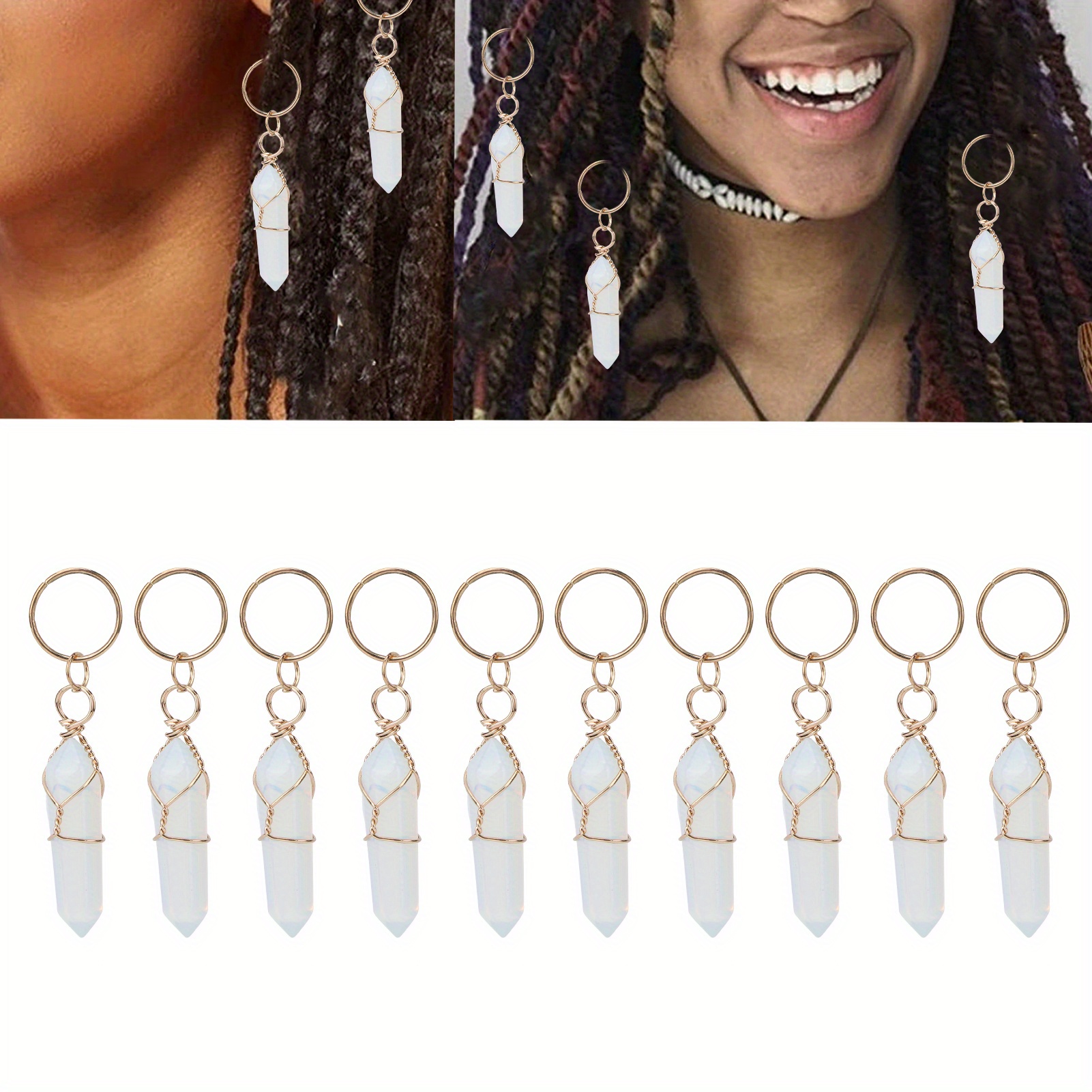 

Fdit Braid Accessories Hair Ring Dreadlock Loc Hair Jewelry Winding Ferrules Hair Pendants Hair Charms Pendants Braid For Hair Braiding Beard Decoration For Women Young Girls