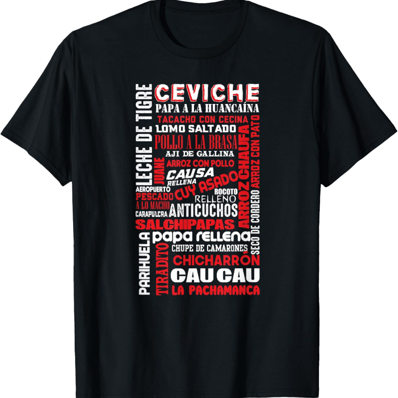 

Peruvian Food Peru Foodie Chef Gift T-shirt