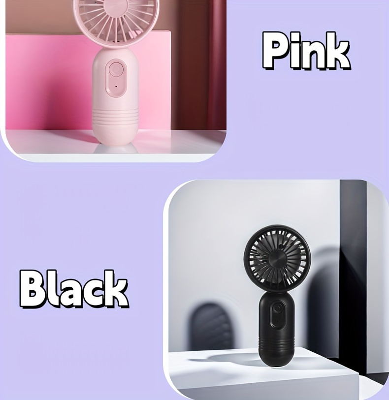 1PC Mini Portable Fan USB Rechargeable 3 Speeds Compact Handheld Fan for Men Women Perfect Companion for Office Outdoor Travel and Camping Adventures details 9