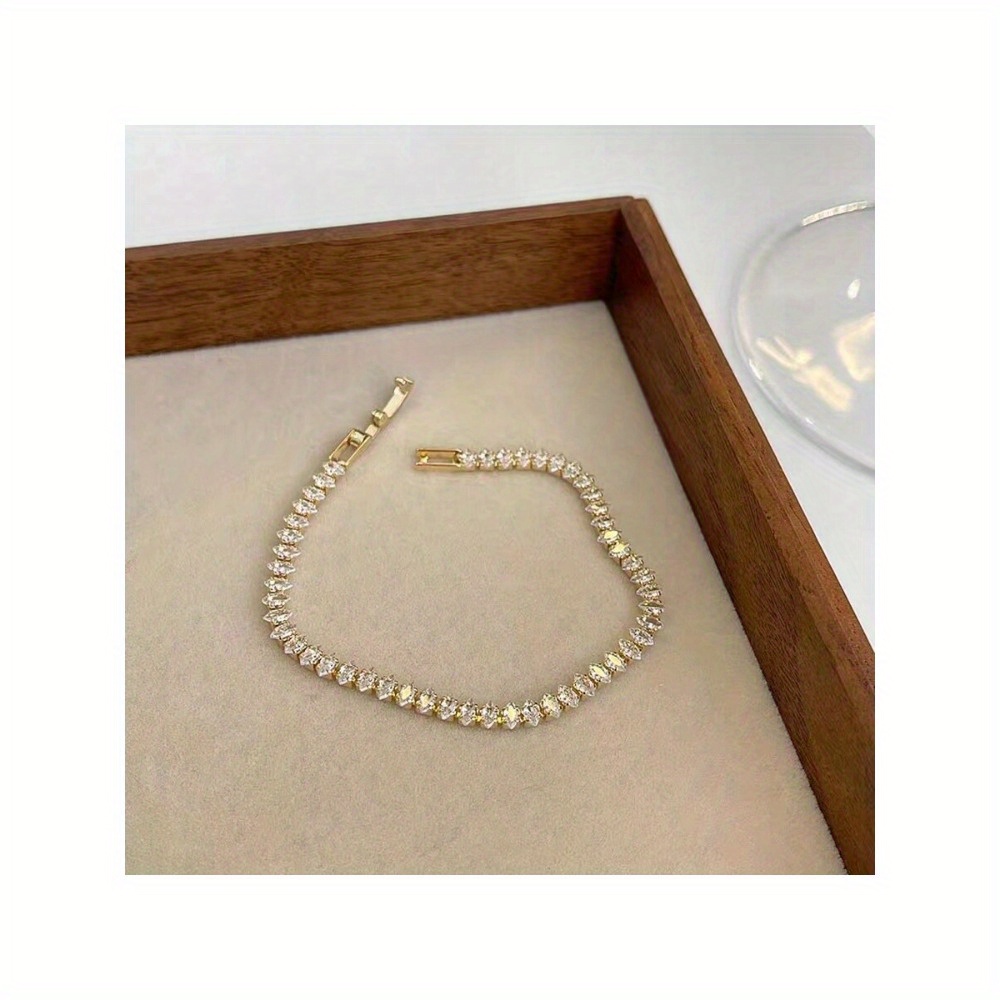 

Elegant Titanium Steel With Cubic Zirconia - Casual Attire & Parties