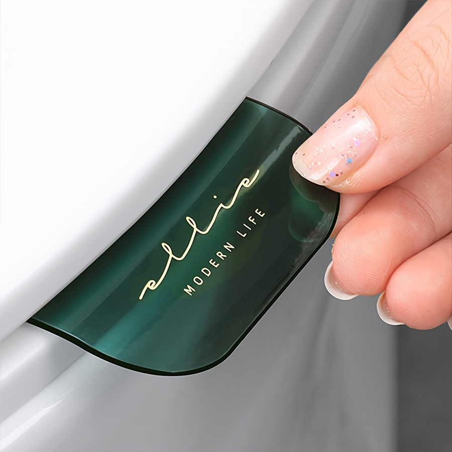 Image of Reusable Hygienic Toilet Seat Lift Handle - Self-adhesive, Universal Plastic Cover Opener, Bathroom Hygiene Solution