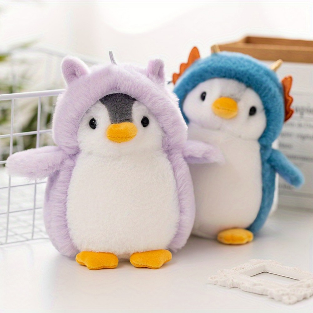 

1/ 2 Pcs 20cm/ 7.8inch Cute Penguin Doll Dress Up Penguin Plush Toy, , Home Decoration Giftfor Friend Little Decorations For , Christmas Parties