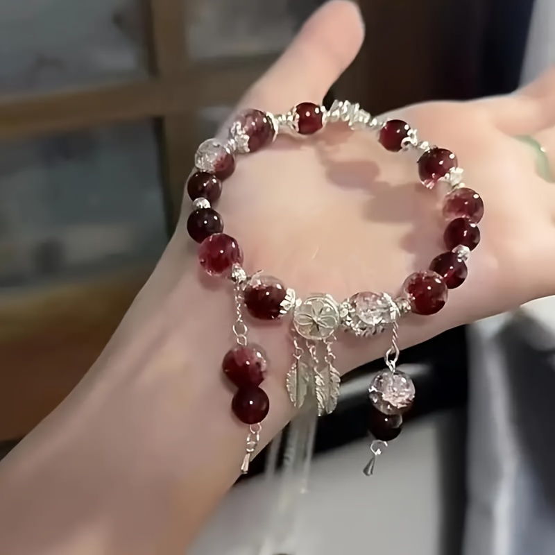 

1 Red And Pendant Bracelet, Jewelry