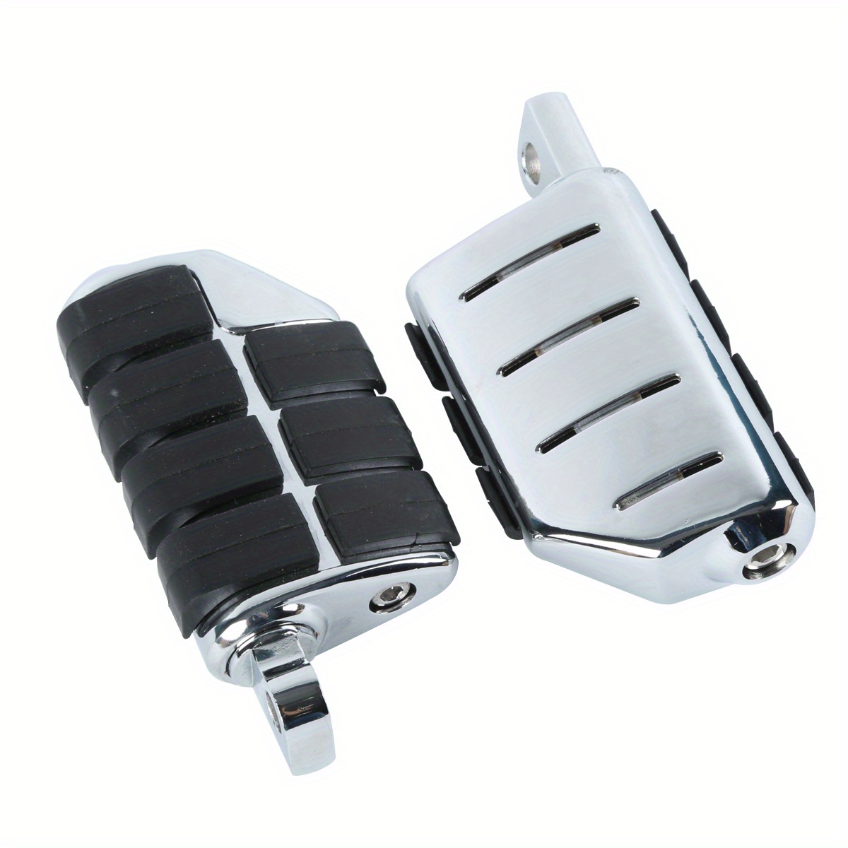 TEMU Tcmt Motorcycle Male Mount Footpegs Footrests Fit For Softail Xl 883 1200 For Fat Boy Chrome/ Black/ Matte Black, Sleek Motorcycle Pegs, Chrome Footrests, , Footrests