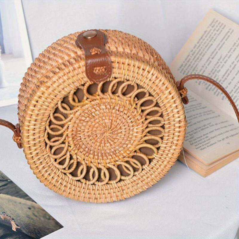 

Round Shoulder Bag For Women - , - Polyester Lining