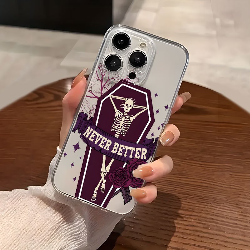 transparent soft phone case halloween coffin pattern uv - Temu Mauritius