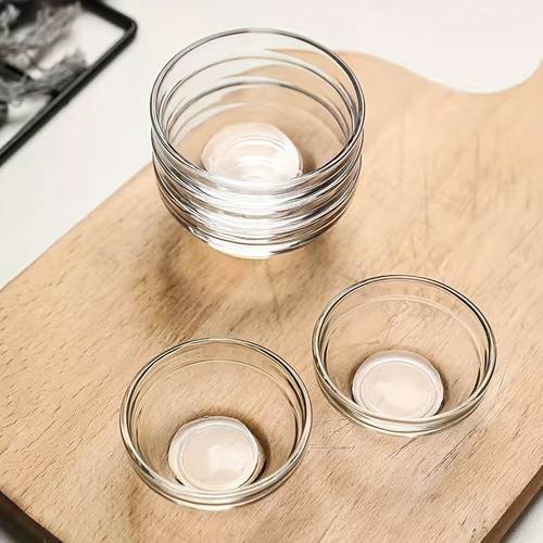 10pcs mini glass bowls stackable heat resistant ideal for jellies puddings desserts dishwasher safe home kitchens bakeries cafes