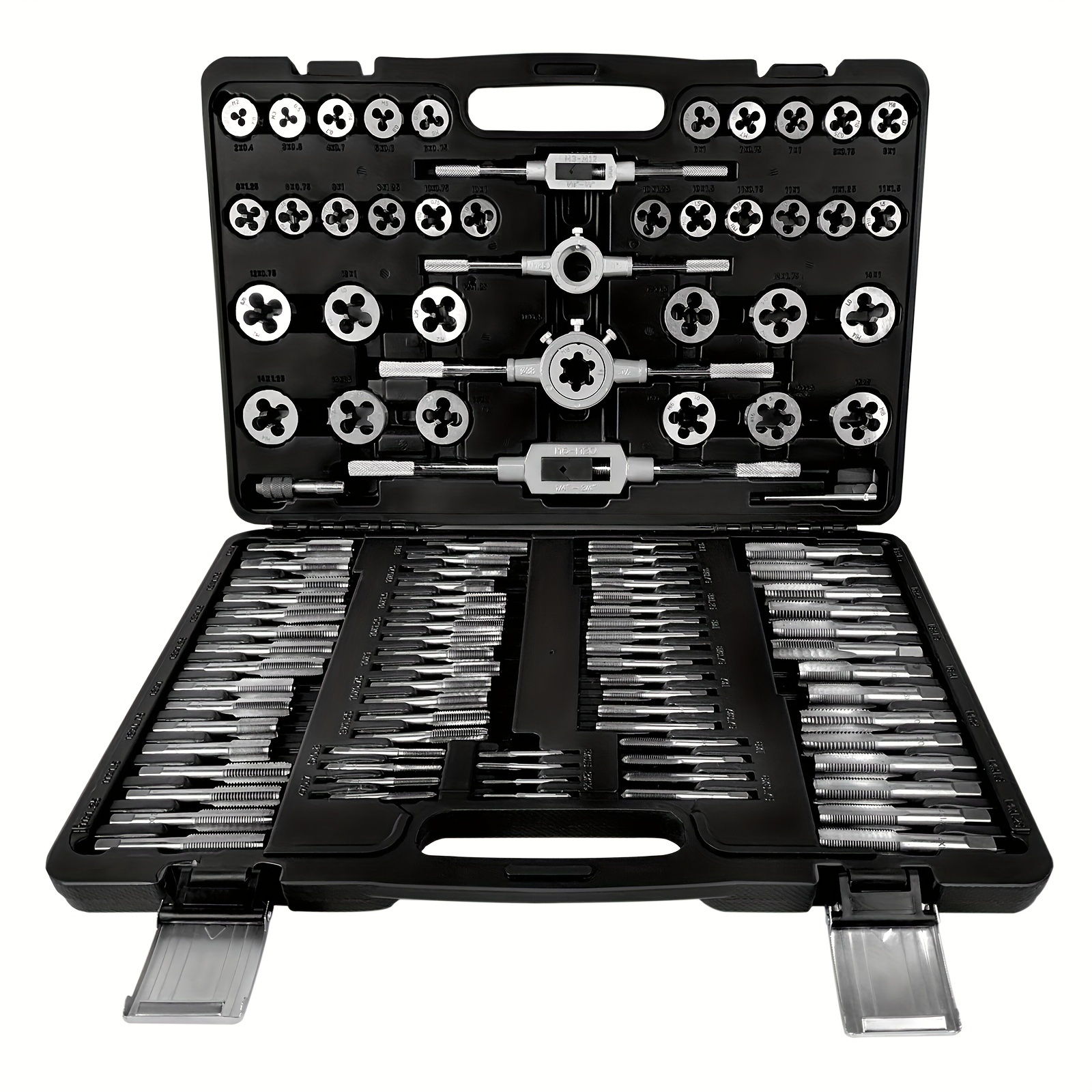 Image of Thread Cutting Set Fine Thread Cutter Tool Set Drill Steel With Storage Case 110pcs/40pcs/32pcs