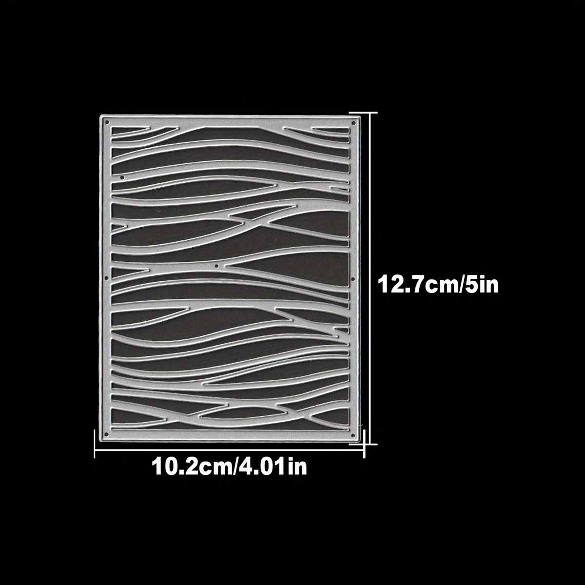 Image of Metal Cutting Dies For Water Ripple Wave Backgrounds, Perfect For Birthday And Wedding Decorations, As Well As Paper Crafting And Stamping Supplies