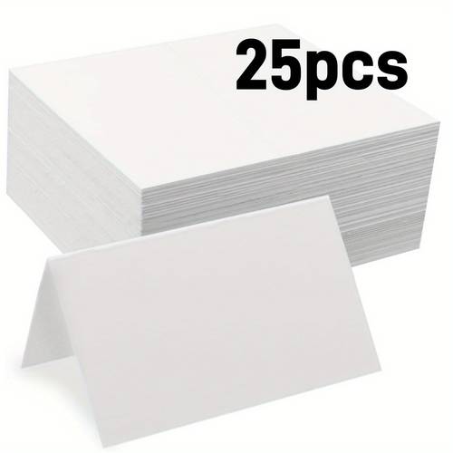 25 50 100pcs embossed 2x3 5in fillable banquet seat cards escort cards name cards for wedding table dinner parties paper material