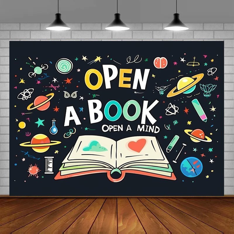 thumbnail image 2 of Qilery 4 Pcs Reading Classroom Decorations Banner And Poster Set Classroom Reading Bulletin Board Banner Wall Poster For School Library Preschool... 2 of 9