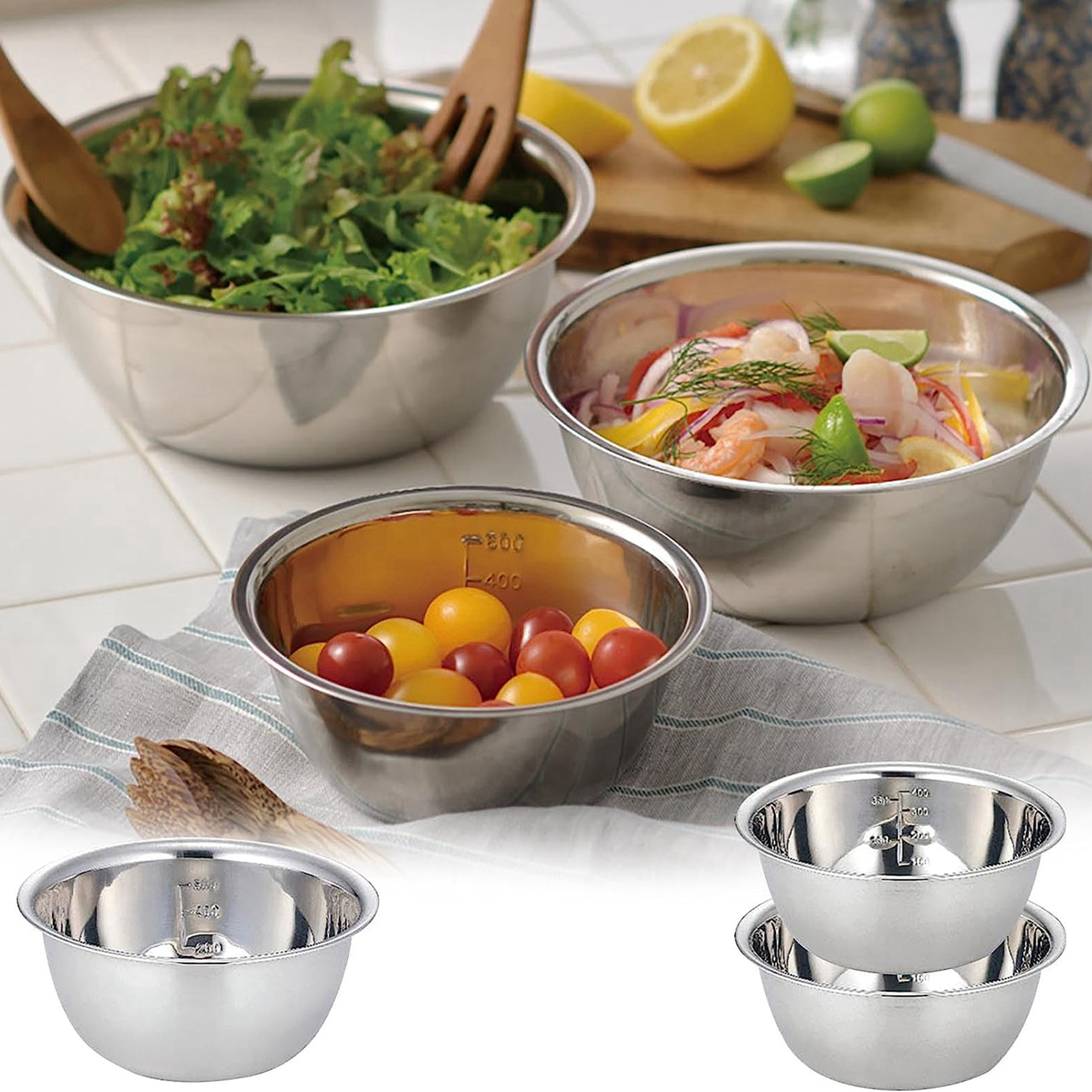 

Steel Set, Nesting Bowl For Cooking