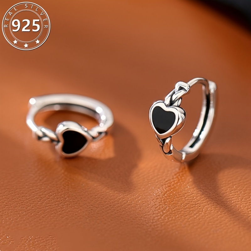 

Elegant Hoop Earrings In 925 Sterling - Perfect Valentine's Day Gift For Her, & Party Accessory