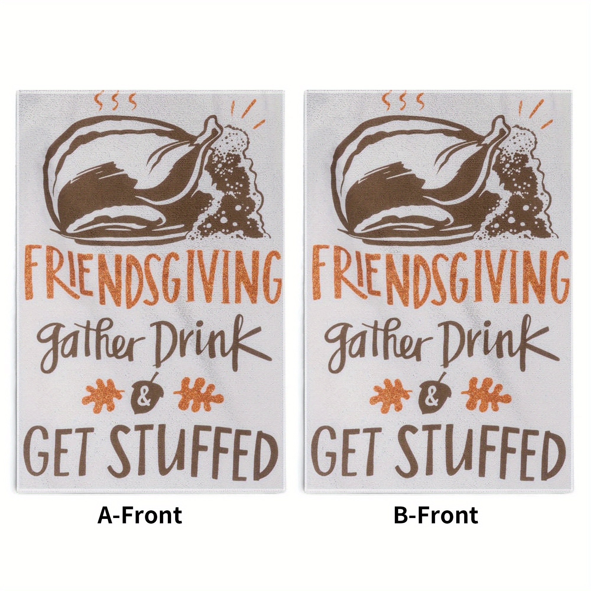 

Theme Dish Towels 2-pack, Polyester 18x26 Inches Lightweight Hand Wash Oblong Kitchen Towels, Cartoon Festive Design, Modern Woven Dishcloths For Cleaning, Hotel Cleaning, Reusable & Absorbent