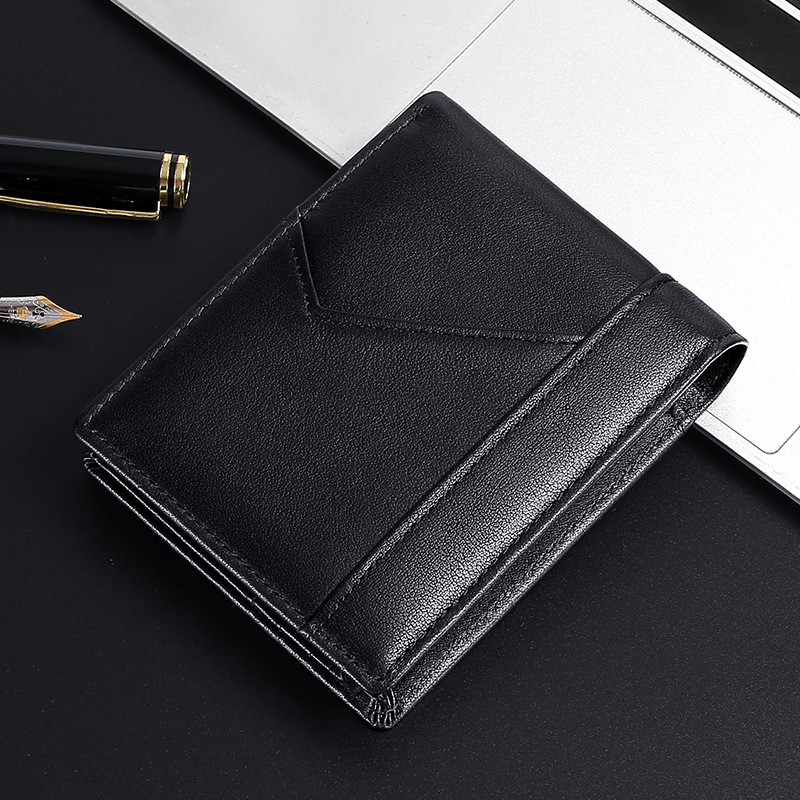 1 pieza de   rfid de gran capacidad para hombre de cuero  ,   rfid antimagnética antirrobo para hombre,   de piel de   con cera de aceite retro. Detalles del producto 5
