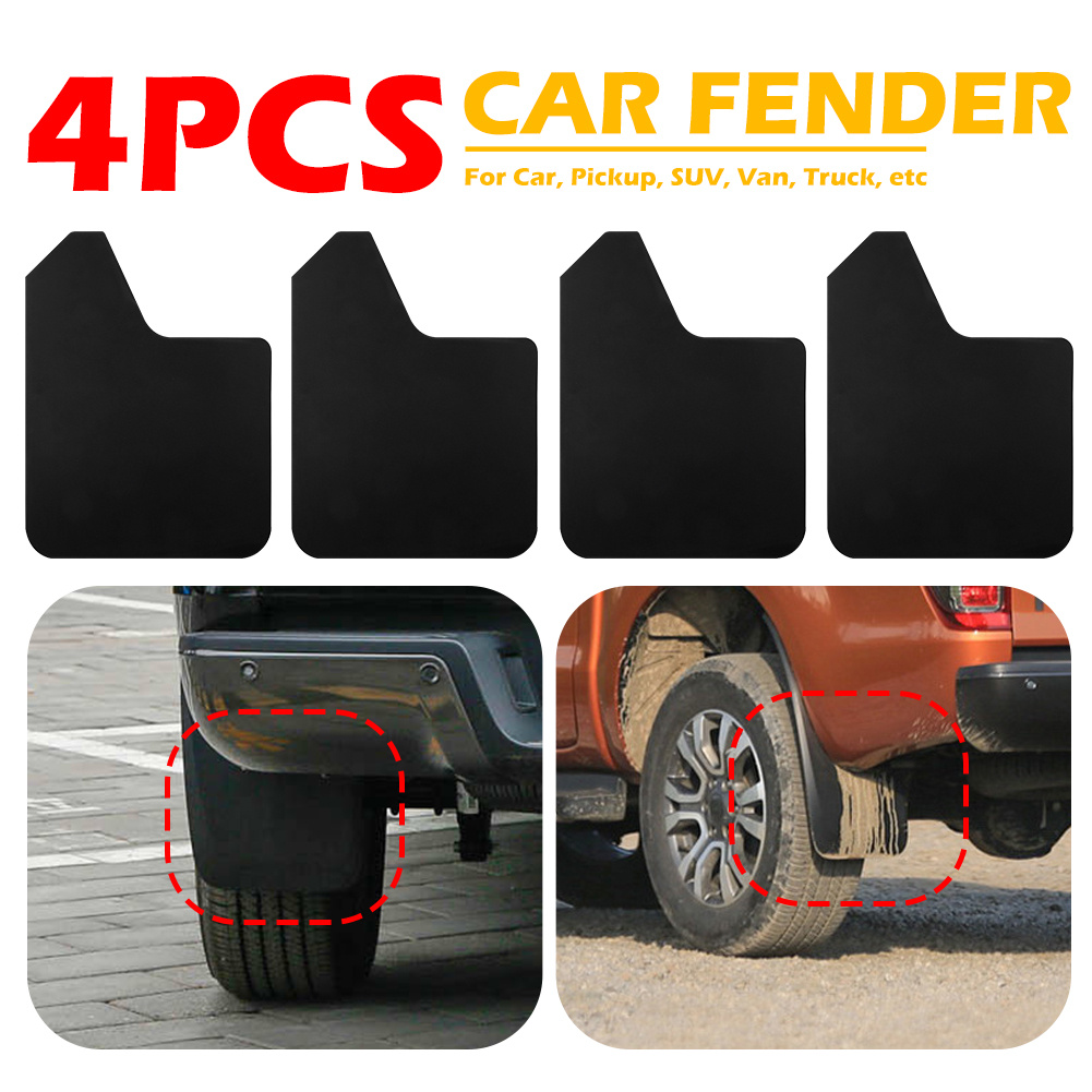 

4pcs Car Suv Van Mud Mudguards Rear Fender Guards