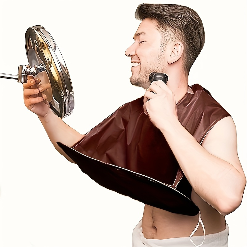 

Beard Trimming Apron For Men, 1 Pcs Non-stick Hair Catcher Cape – Walkable, Grooming Cloth For Shaving & Haircut With Suction Cups – Gift For Men, Normal Hair Type, Includes Tools & Accessories