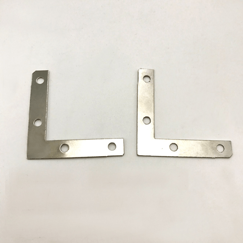 

20pcs Heavy-duty L-shaped Corner Brackets - Metal Angle Connectors For Furniture And Cabinet , Ideal For Metal And Wood Frames