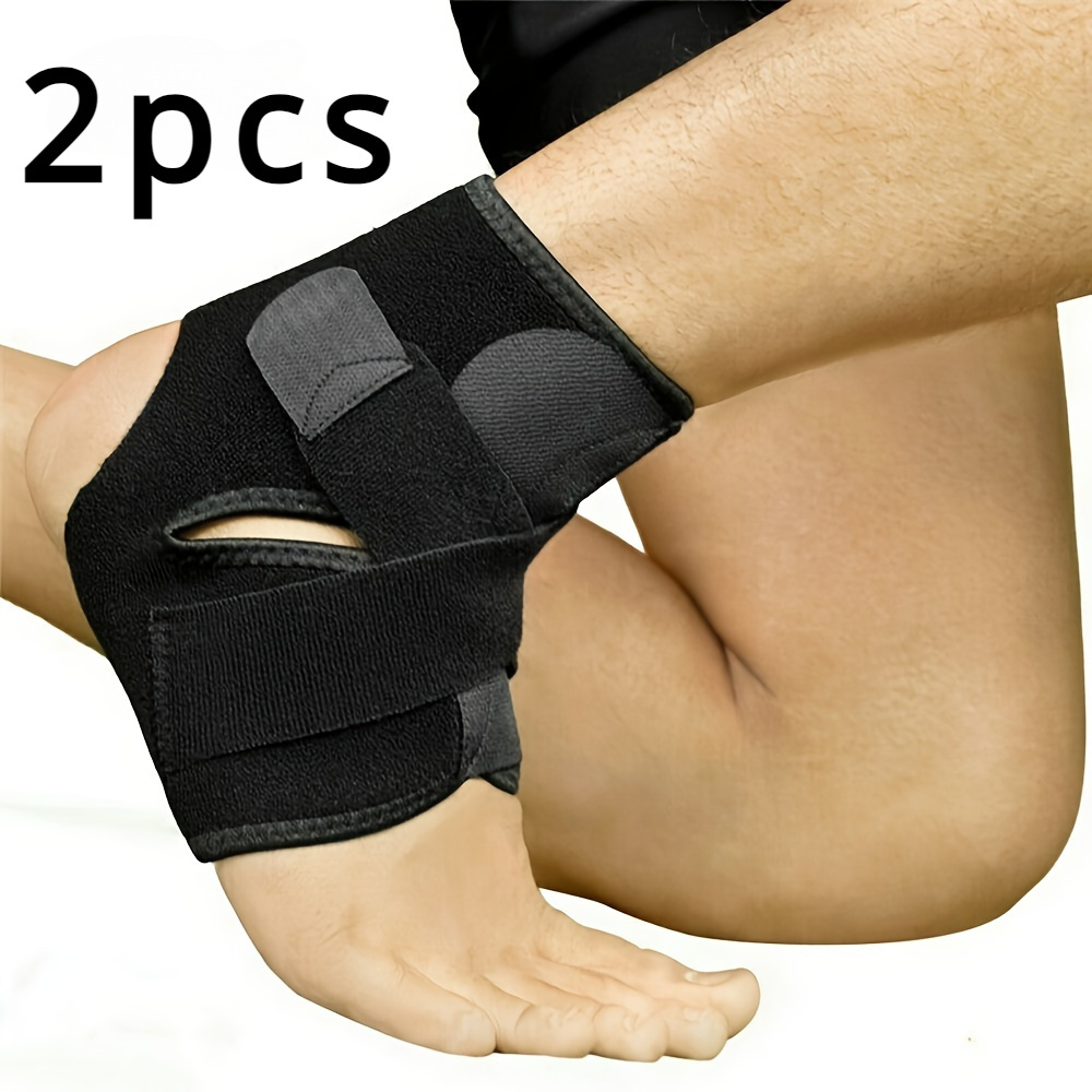 TEMU 2pcs Set Of Adjustable Ankle Support Straps For Sports Activities Such As Running, Basketball And Volleyball - Provides Tendon Support For Men And Women.