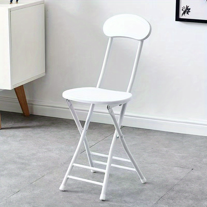 1pc compact and comfortable folding chair with backrest ideal for home dorms and office use