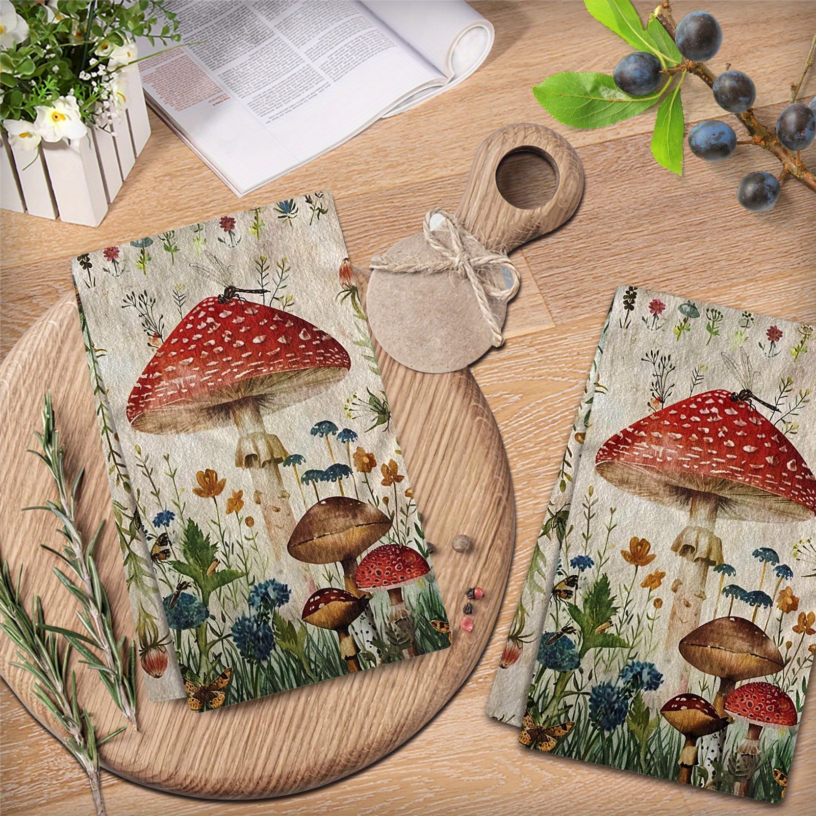 

2 Pcs Microfiber Kitchen Towels - Featuring , New And Housewarming Parties - Machine Washable