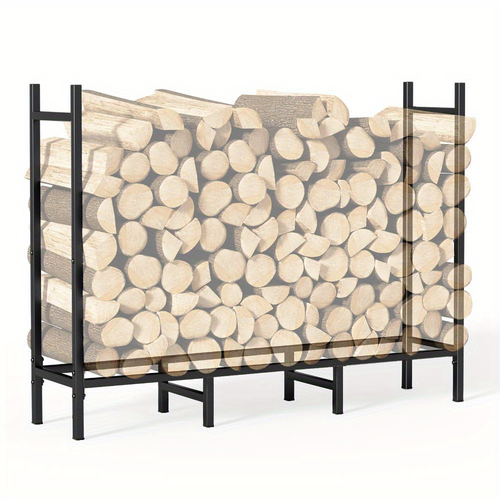 

4ft For Fireplace Wood , Stand, Duty Logs Stand For Fireplace Metal Lumber Organizer