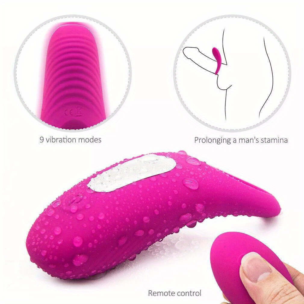 couple vibrator g spot massager cock ring adult toys for women men 5