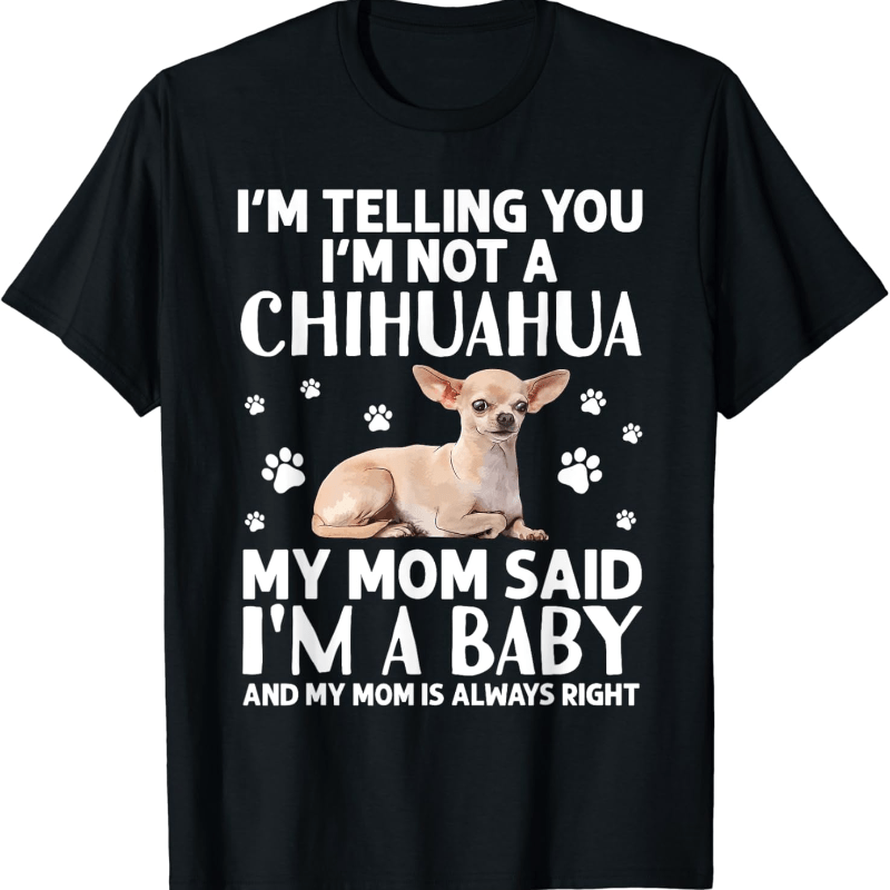 

Cute Chihuahua Art For Women Mom Dog Breed T-shirt