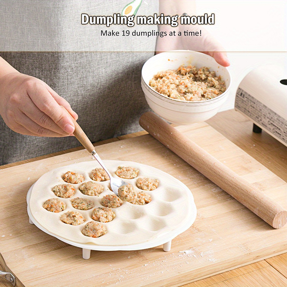 1pc   plastic dough press ravioli dumpling mold maker manual kitchen accessory round shape diy pasta form for   baking details 0