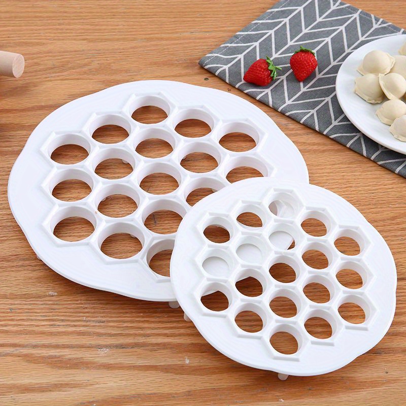 1pc   plastic dough press ravioli dumpling mold maker manual kitchen accessory round shape diy pasta form for   baking details 5