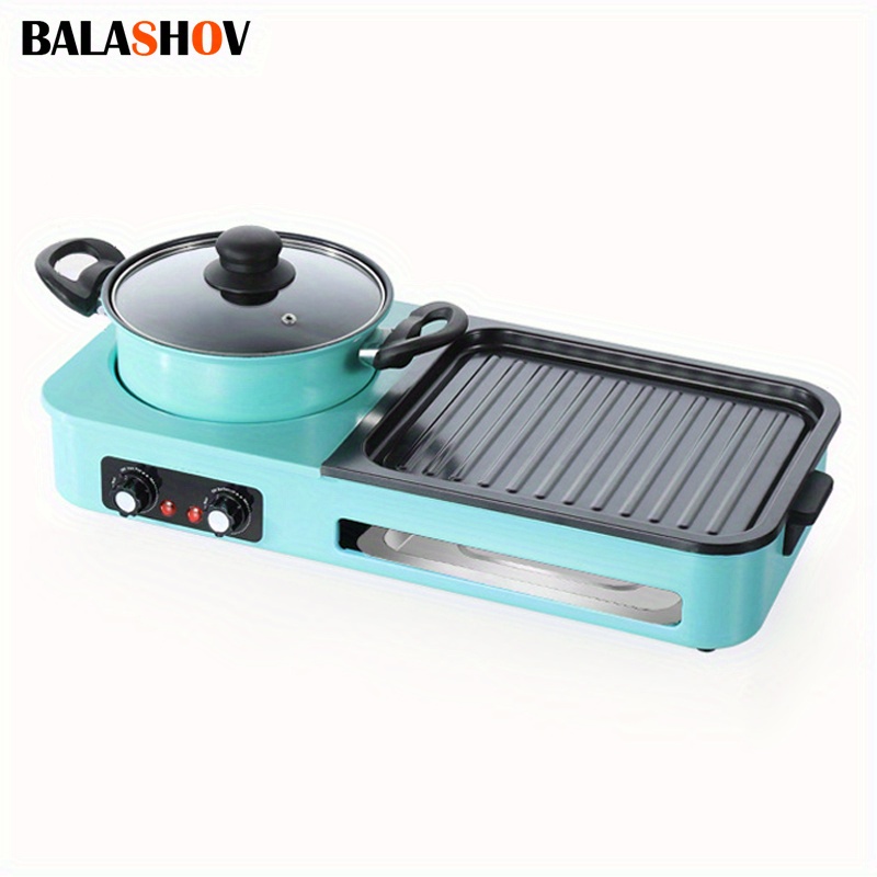 eu pl 2 i 1 elektrisk grill het pot premium - Temu Sweden