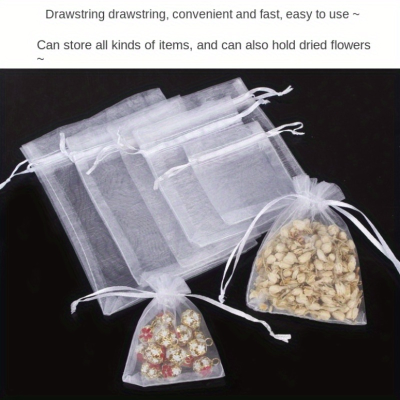 Sachet En Organza, 7,5 Cm X 10 Cm, Pochon Pour Dragées, Ballotin