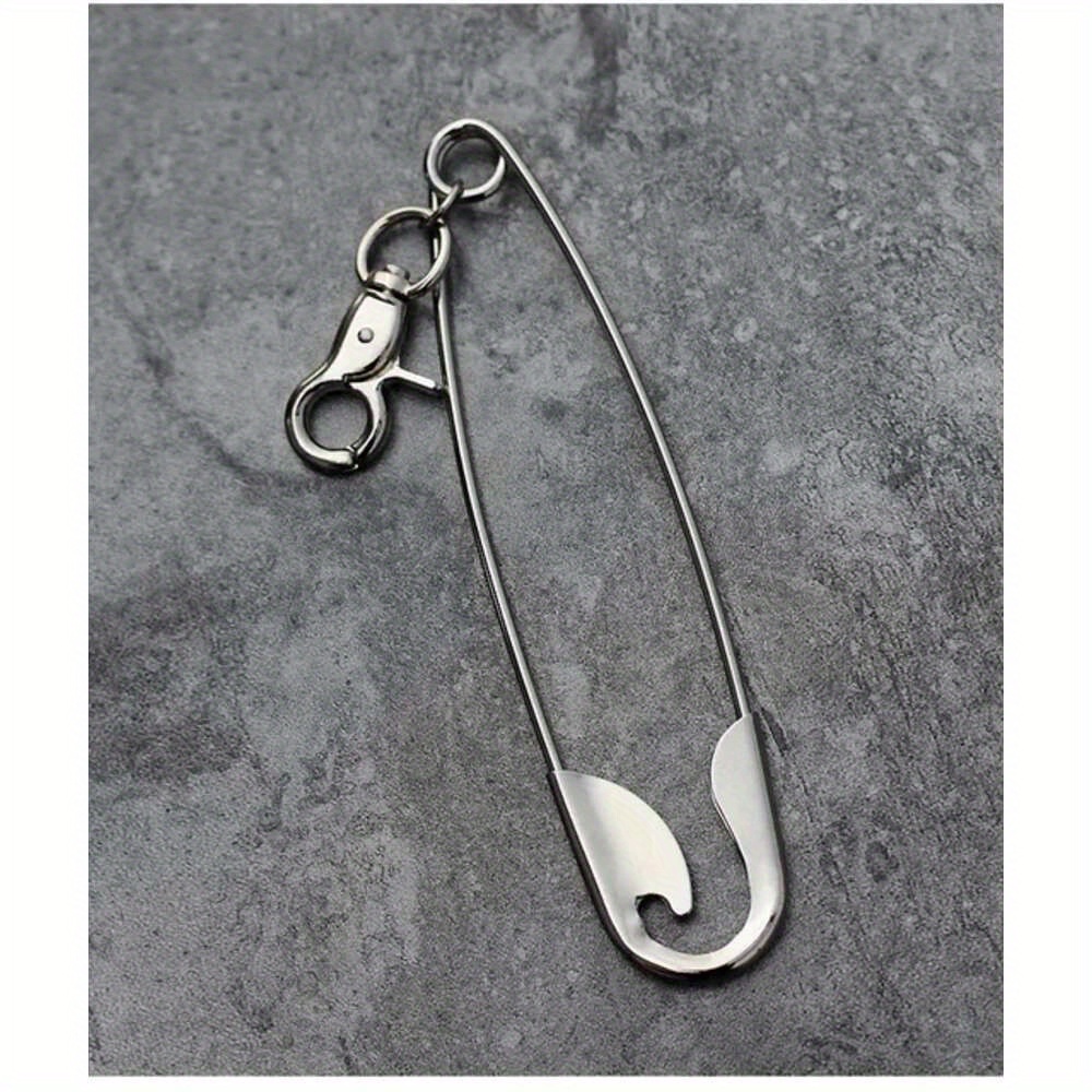 Men's Trousers Pants Wallet , Gray Black Skull Horns Shape Pendant Waist Punk Jean Heavy Chain