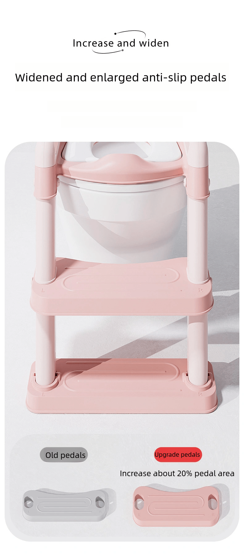   potty training toilet seat with step stool foldable safe comfortable for   and   details 2